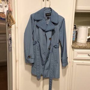 Beautiful blue London Fog trench/rain coat